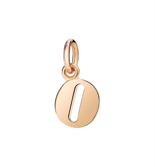 Oiritaly Charm Woman Dodo DLET9 O Lettere Rose Gold